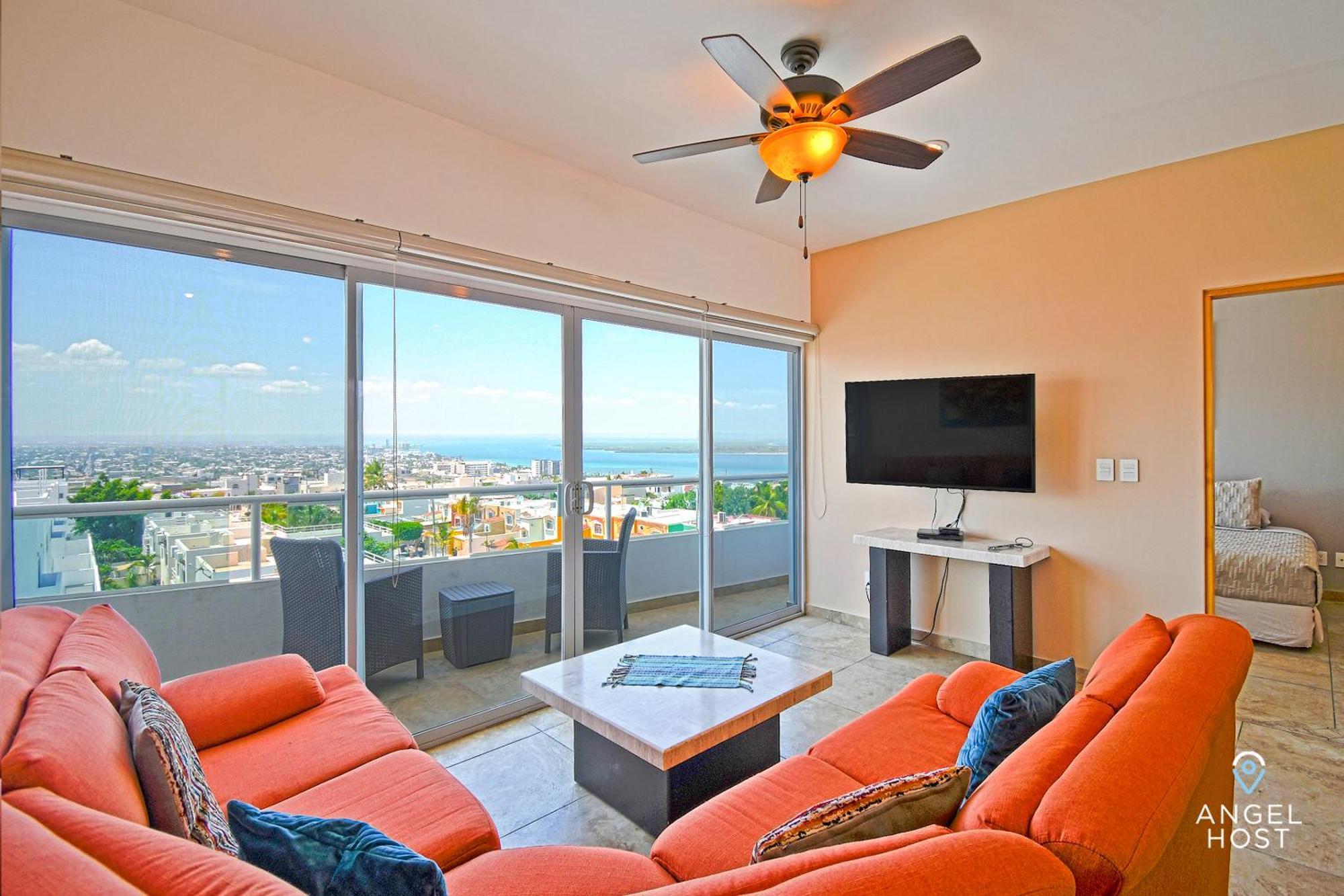 Oceanview Living Space & Balcony With Fiberoptic Wifi! La Paz Eksteriør billede